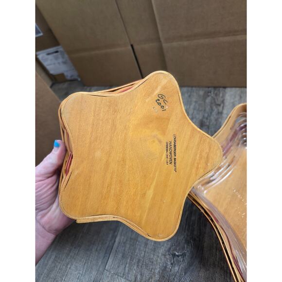 Longaberger 2001 Shining Star Christmas Collection Set of 2 Signed by Family - Picture 5 of 5